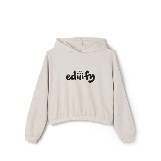 Women's Cinched Bottom Hoodie - ediiify