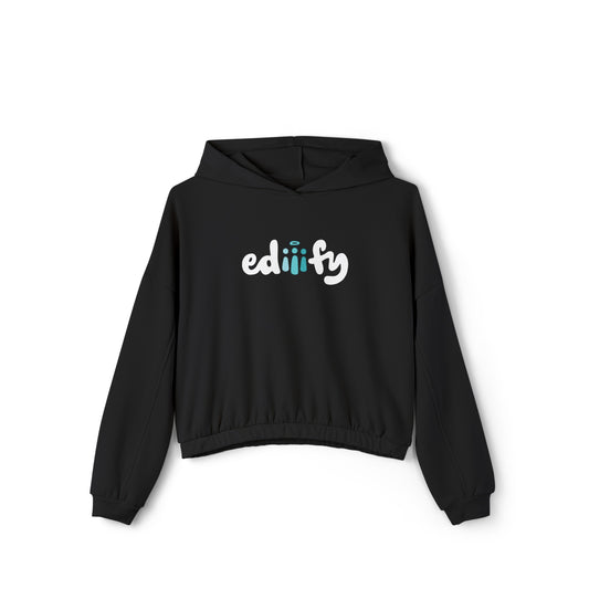 Women's Cinched Bottom Hoodie - ediiify